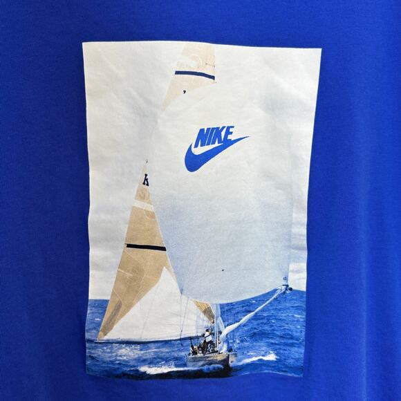 Nike 1987 Midnight Navy Boating Reissue Graphic Tee Shirt Men's 3XL Cotton Blue - Picture 3 of 8